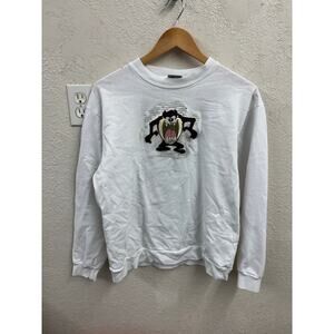 Vintage 90s Looney Tunes Tasmanian Devil Sweatshirt Large READ